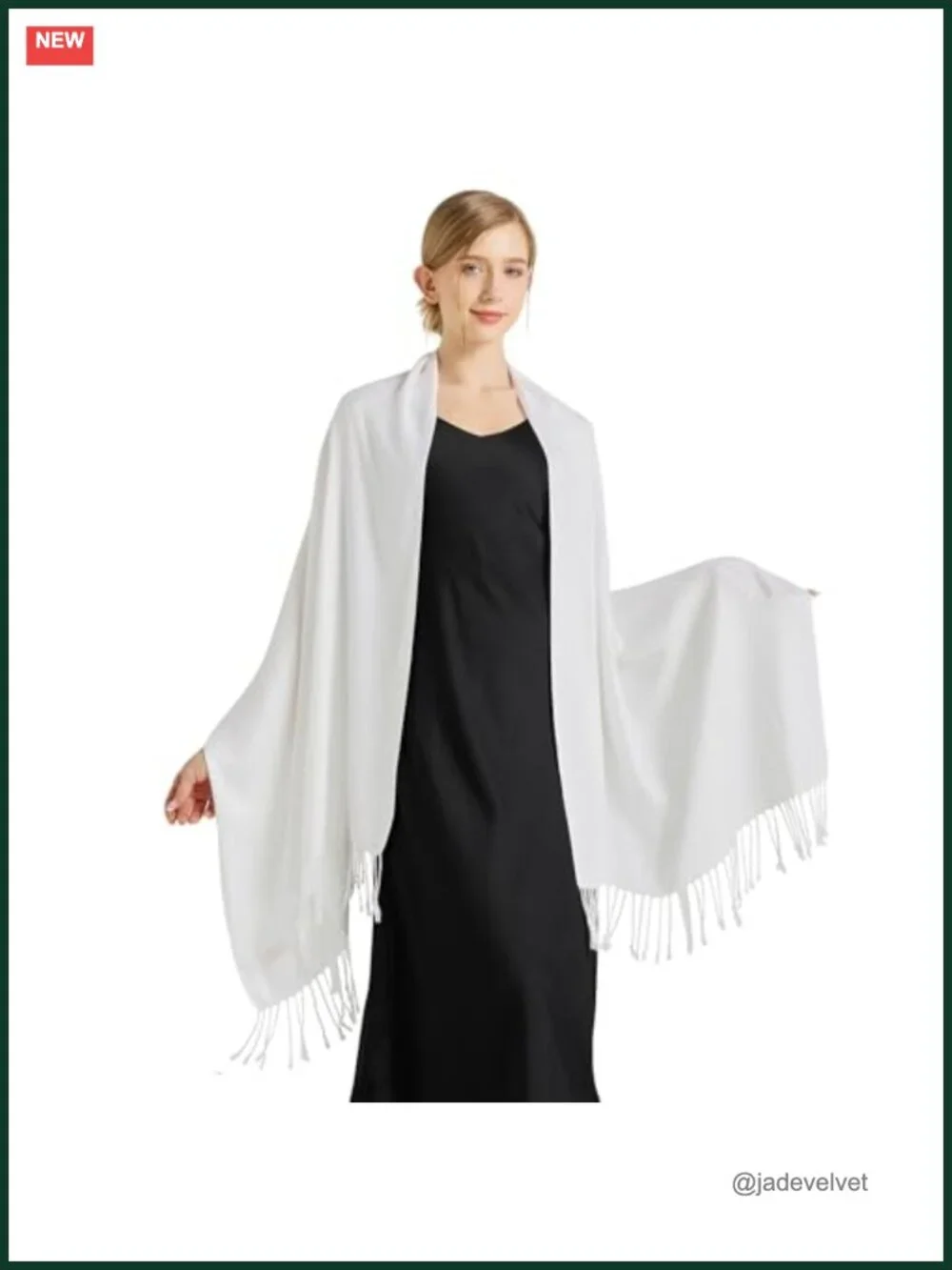 Soft Silky Pashmina Shawl Wrap Scarf for Wedding Evening Dress